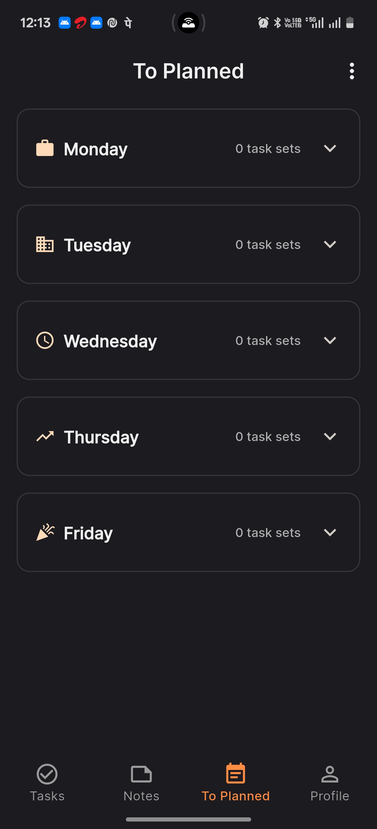 Weekly Planning